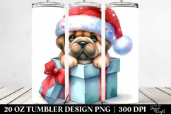 Mastiff with Santa Hat, High-Res PNG Product Image 2