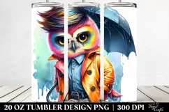 Cute Baby Owl Posing 20 Oz Tumbler Product Image 2