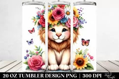 Cute Baby Lion 20 Oz Tumbler Product Image 2