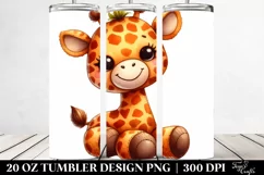 Colorful Plush Giraffe 20 Oz Tumbler Product Image 2