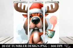 Crazy Bloodhound with Tea Cup, High-Res PNG Product Image 2