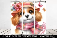Whimsical Cute Dog Clipart 20 Oz Tumbler Product Image 2