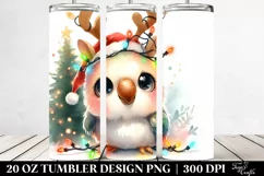 Parrot with Reindeer Horns, Transparent PNG Product Image 2