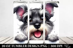 Cute Funny Miniature Schnauzer Tumbler Product Image 2