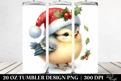 Cute Baby Bird Christmas Tumbler Product Image 2