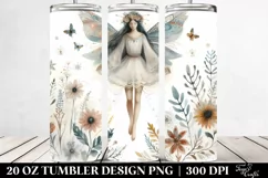 Washed Watercolor Boho Fairy | 20 oz Tumbler/br Product Image 2