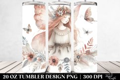 Washed Watercolor Boho Fairy | 20 oz Tumbler/br Product Image 2