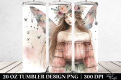 Washed Watercolor Boho Fairy | 20 oz Tumbler/br Product Image 2