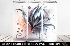 Glossy Snowdrop Shiny Material | 20 Oz Tumbler Product Image 2