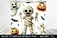 Funny Halloween Mummy 20 Oz Tumbler Product Image 2