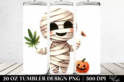 Funny Halloween Mummy 20 Oz Tumbler Product Image 2