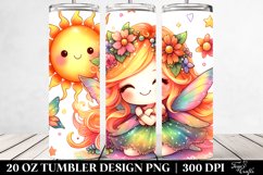 Colorful Cute Fairy Sun Watercolor | 20 Oz Tumbler Product Image 2