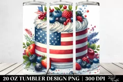 Watercolor Vintage Cake | 20 oz Tumbler Product Image 2