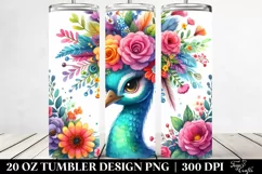 Cute Baby Peacock 20 Oz Tumbler Product Image 2