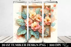 Wooden Begonia Stained 20 Oz Tumbler Product Image 2