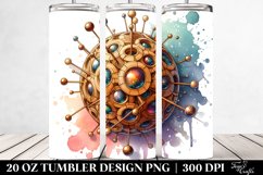 Detailed Stained Cosmos | 20 Oz Tumbler Product Image 2