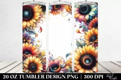 Colorful Horizontal Frame Sunflower | 20 Oz Tumbler Product Image 2