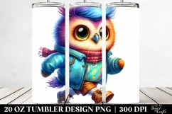 Running Baby Owl | 20 oz Tumbler Product Image 2