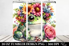 Cute Baby Frog 20 Oz Tumbler Product Image 2