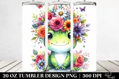 Cute Baby Frog 20 Oz Tumbler Product Image 2