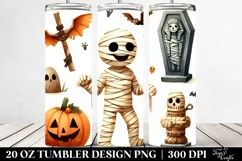Simple Funny Haloween Clipart 20 Oz Tumbler Product Image 2