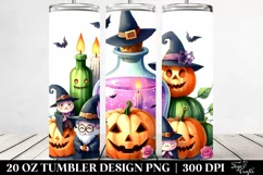 Simple Funny Haloween Clipart 20 Oz Tumbler Product Image 2