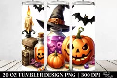 Simple Funny Haloween Clipart 20 Oz Tumbler Product Image 2