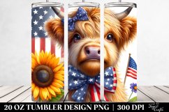 Highland Cow Portrait | 20 Oz Tumbler Product Image 2