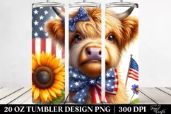 Highland Cow Portrait | 20 Oz Tumbler Product Image 2