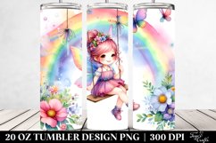 Colorful Swinging Fairy | 20 Oz Tumbler Product Image 2