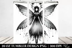 Gothic Fairy Watercolor Tumbler Design Product Image 2