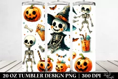 Simple Funny Haloween Clipart 20 Oz Tumbler Product Image 2