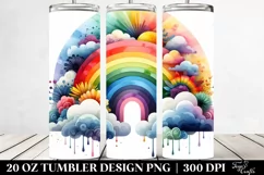 Colorful Rainbow Abstract | 20 Oz Tumbler Product Image 2