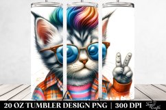 Cute Baby Cat Posing 20 Oz Tumbler Product Image 2