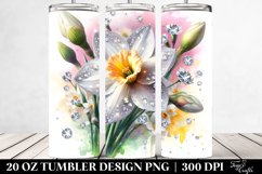20 Oz Tumbler Sublimation | Diamond Splash Narcissus Product Image 2