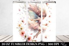 20 Oz Tumbler Sublimation | Fairy Tumbling Petal Wind Product Image 2