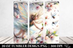 Fairy Tumbling with Spring Petals | 20 Oz Tumbler Product Image 2