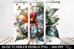 Shiny Impatiens Watercolor | 20 Oz Tumbler Product Image 2