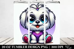 Colorful Baby Maltese | 20 Oz Tumbler Product Image 2