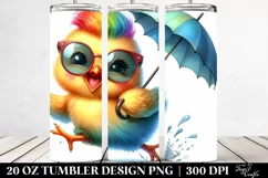 Baby Chicken Running 20 Oz Tumbler Product Image 2