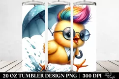 Baby Chicken Running 20 Oz Tumbler Product Image 2