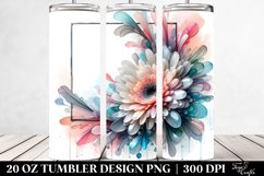 Shiny Gerbera Clipart, Transparent 20 Oz Tumbler Product Image 2
