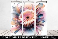 Shiny Gerbera Clipart, Transparent 20 Oz Tumbler Product Image 2