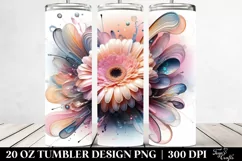 Shiny Gerbera Clipart, Transparent 20 Oz Tumbler Product Image 2