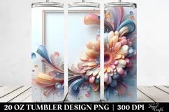 Shiny Gerbera Clipart, Transparent 20 Oz Tumbler Product Image 2