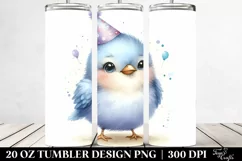 Cute Baby Bird Party Hat | 20 oz Tumbler Product Image 2