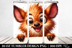 Cute Crazy Looking Deer | 20 Oz Tumbler Product Image 2