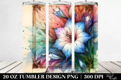 Wooden Morning Glory Stained 20 Oz Tumbler Product Image 2