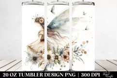 Washed Watercolor Boho Fairy | 20 oz Tumbler Product Image 2