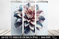Abstract Glossy Dahlia | 20 Oz Tumbler Product Image 2